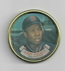 Kirby Puckett Vintage 1987 & 1990 Topps ML Baseball Coin #20 & 4 Twins