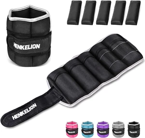 1 Pair 2 3 5 10 Lbs Adjustable Ankle Weights for Women Men Kids, Strength Traini - Picture 1 of 12