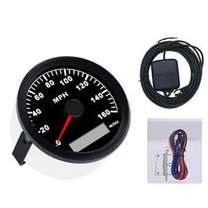 85mm Waterproof GPS Speedometer Gauge 0-160mph For Marine Boat Car Motorcycle - Picture 1 of 10