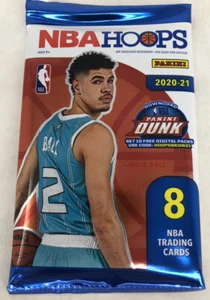 20-21 Panini NBA Hoops Pack (LaMelo Ball Rookie Auto?) Hobby Pack FREE shipping - Picture 1 of 3