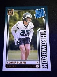 Panini Donruss Throwback Cooper DeJean RC Eagles #47 2024 - Imagen 1 de 2