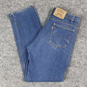 VTG Levis 505 Jeans Mens 34x29 Blue Orange Tab Straight Leg Regular Fit 90s USA - Picture 1 of 21