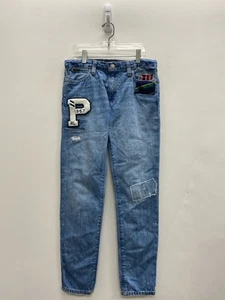 Polo SIZE 12 Denim Patches Girl's Jeans - Picture 1 of 4