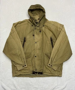 Chaqueta Orvis Safari Para Hombres 2XL Verde Oliva Abrigo de Campo con Capucha Bolsillos con Cremallera Anorak - Imagen 1 de 15