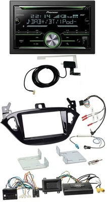 Pioneer CD USB Lenkrad Bluetooth 2DIN DAB Autoradio für Opel Adam Corsa E ab 201 - Bild 1 von 4