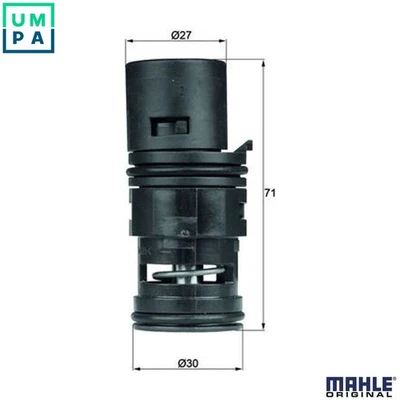 THERMOSTAT OIL COOLING TO 7 75 FOR BMW X3/SAV/E83 N52B25BF/AF/A 2.5L N52B30 3.0L - Image 1 of 4