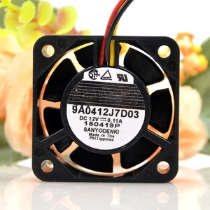 For SANYO 9A0412J7D03 Double Ball Cooling Fan DC12V 0.11A 40*40*15mm 3pin - Afbeelding 1 van 1
