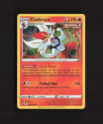 Cinderace SWSH278 Sword & Shield Black Star Promo Holo Pokemon Card NM - Image 1 of 4