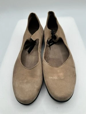 ARCHE LN Brownish Taupe Nubuck Mary Jane Loafers Women Sz 40/ US 9 - Image 1 of 4