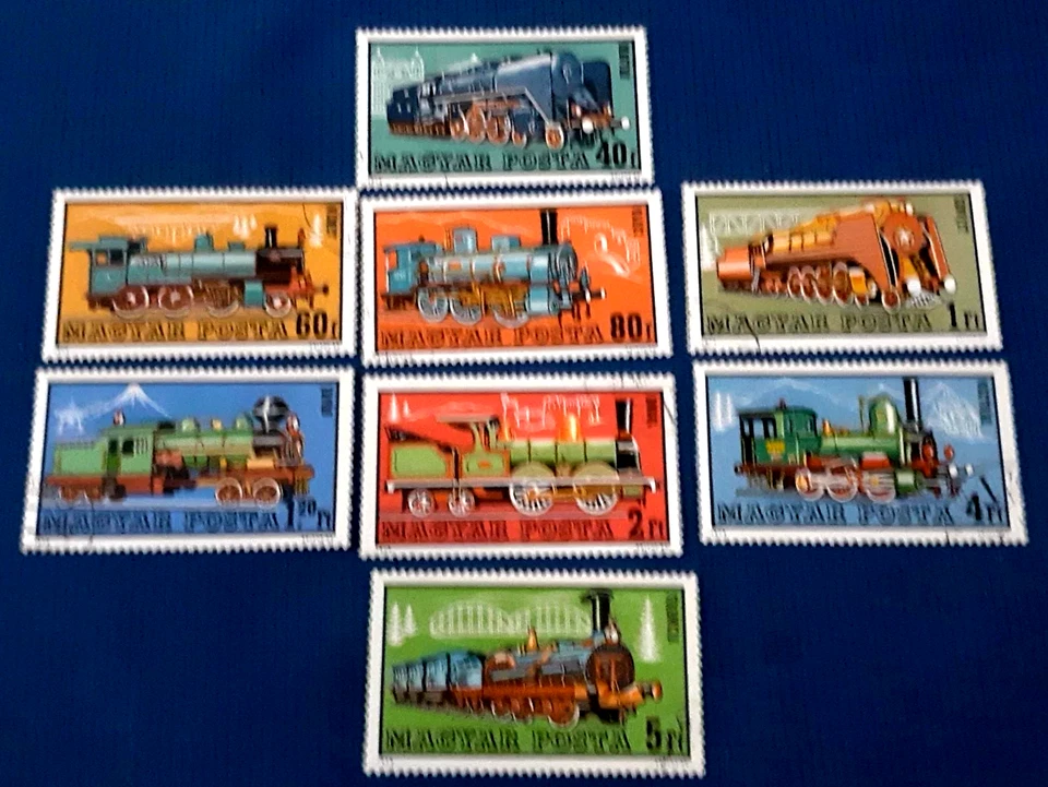 Hungary, #2123-30 Locomotives 1972 full set, 8v, CTO - Image 1 of 1
