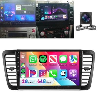 Carplay para 2003-2009 Subaru Outback 3 Legacy 4 radio estéreo Android 15 GPS navegación Foto 1 de 4