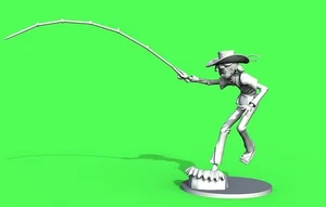 Sampei Ragazzo pescatore Action Figures 18 -/ 22cm RESINA DIPINTO A MANO FANART - Picture 1 of 4