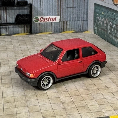 Matchbox 1983 Ford Fiesta MK2 Red Custom Wheelswap Real Riders - Image 1 of 4