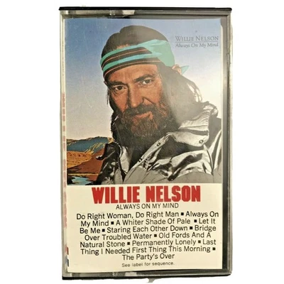 Always On My Mind Willie Nelson Cassette Tape Album 1982 80's Country Gold — 第 1/4 张图片