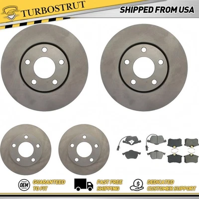 Kit de pastillas de freno delanteras y traseras OE para Audi A6 Quattro 1998-2001 2,8 L Foto 1 de 2