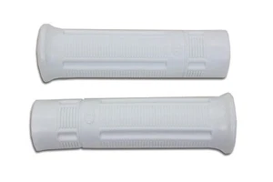 V-Twin 28-0961 White Beck Plastic Hand Grip Set for Early Harley - Picture 1 of 3