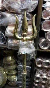 Lord Shiva's Trident Trishul Trishool Prong 6 Ft Good For Meditation and Yoga - Picture 1 of 3