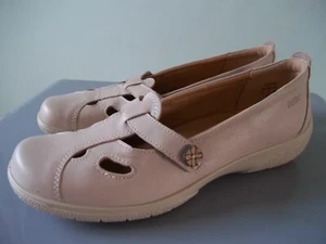 HOTTER CLASSIC NIRVANA BEIGE WEICHES LEDER T-STEG BEQUEME SCHUHE UK 5,5 STD PASSFORM - Bild 1 von 7