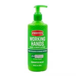 O Keeffe's Working Hands Hand and Body Lotion 12 Fl Oz Hydrates Dry Skin........ - Picture 1 of 9