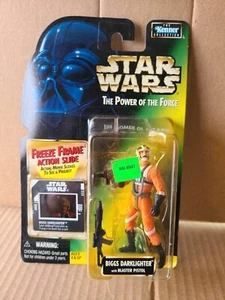Star Wars Power Of The Force Freeze Frame Biggs Darklighter W/ Blaster Pistol - Picture 1 of 8