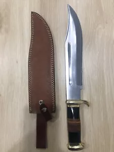 18” Crocodile dundee bowie knife High polish 12” blade hunting knife With Sheath - Picture 1 of 15