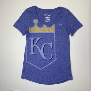 Kansas City Royals The Nike Tee Athletic Cut Women's Size Small Blue T-shirt - Picture 1 of 12