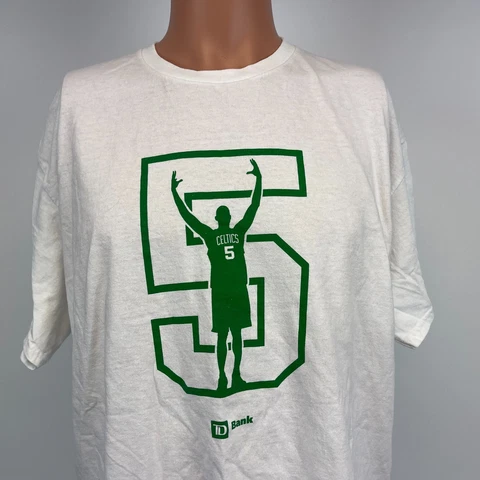 Kevin Garnett Boston Celtics Jersey Number Retirement Ceremony T Shirt NBA XL Cover