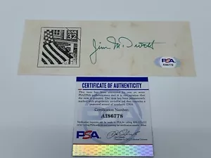 James McDivitt NASA Space signed Autogramm 6,5 x 2,5 Cut PSA DNA j2f1c *78 - Bild 1 von 1