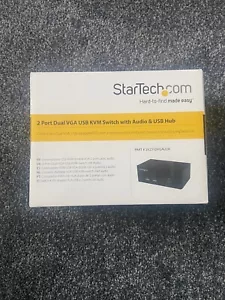 STARTECH 2PORT DUAL VGA USB KVM SWITCH WITH AUDIO & USB HUB Brand New, Un Opened - Picture 1 of 7