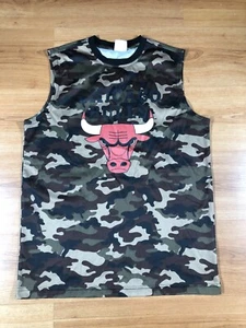 Zipway NBA Mens Small Chicago Bulls Camo Sleeveless Shirt  - Picture 1 of 4