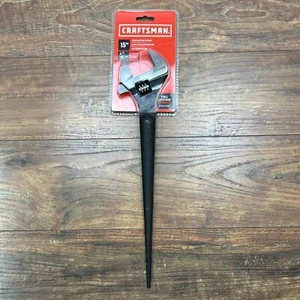 Craftsman Adjustable Steel 15" Construction Wrench Black Oxide Finish CMMT81628 - Picture 1 of 10