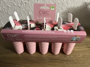 NEW CWC Silicone Ice Pop Molds 10Pcs, Popsicle Mold, Pink, BPA Free - Picture 1 of 4