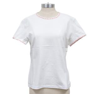Bally Golf Women's White/Red Short Sleeve Shirt BL230 Size EU 42 / US 12 [Large]