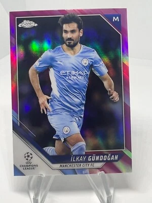 2021-22 Topps Chrome UEFA Ilkay Gundogan Pink Refractor /175 Manchester City #41 - Image 1 of 2