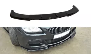 Front Diffuser Splitter Maxton Design Gloss Black ABS for Bmw 6 Gran Coupe Mpack - Picture 1 of 6