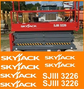 Skyjack SJIII 3226 Scissor Lift Replacement Decal Kit SJ1113226 SJ3226 - Picture 1 of 1