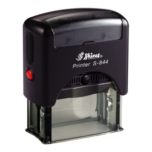 Rubber Stamp Personalised Self Inking 57x21mm Rectangle Custom Made Logo Text - Picture 1 of 3