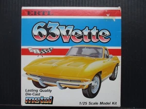 Ertl 63 Vette Metal Chevrolet Corvette C2 1:25 Kit #8111 - Picture 1 of 9