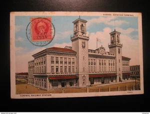 Station Terminal Central Railway Station 1931 To Barcelona Spain Postcard Railw - Picture 1 of 1