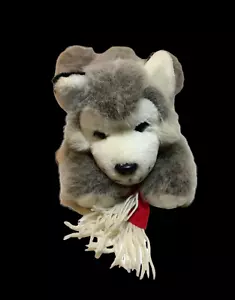 Vintage Husky Wolf Welpe Hund SELTEN Plüschtier 1998 Kinder bevorzugt weicher Welpe 16 Zoll - Bild 1 von 9