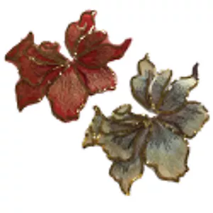 Parche grande de flores bordado lentejuelas aplique hágalo usted mismo costura ropa vestido decoración - Imagen 1 de 9
