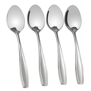 Stainless Steel Dessert Spoon 12 Pieces Small Spoons Set - Picture 1 of 6
