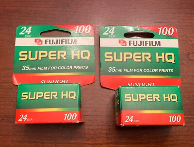 NOS FujiFilm 100 Speed 24 Exposure  Sunlight Color Film 2 Pack Exp 2003 Super HQ - Image 1 of 2