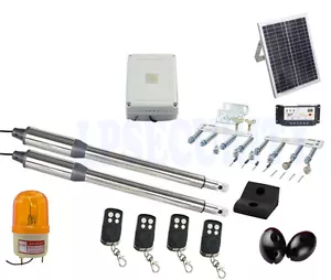 NSEE PKM-C01-8 500KG/1200LBS Double Opener Solar Swing Gate Door Operator Steel - Picture 1 of 4