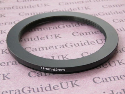77mm to 62mm 77mm-62mm Stepping Step Down Filter Ring Adapter  - Image 1 of 2