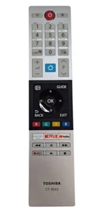 TELECOMANDO ORIGINALE A INFRAROSSI (CT-8543) PER TV TOSHIBA - Foto 1 di 5