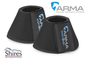 NEOPRENE OVER REACH BOOTS BLACK Shock Absorbing Protection Against Injuries - Picture 1 of 6
