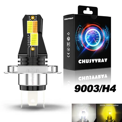 1 PIEZA Faro LED Blanco/Amarillo Para Suzuki DRZ400S DRZ250 Motocicleta H4 Foto 1 de 4