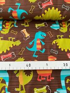 Michael Miller DINO DUDES Dinosaurier - 110 cm breit - 1 m - Bild 1 von 2