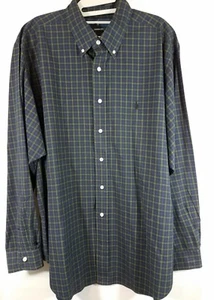 Ralph Lauren Shirt Classic Fit Checks Plaid Button Down Long Sleeve 17 1/2 34/35 - Picture 1 of 5